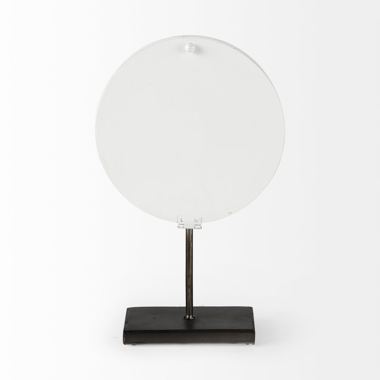 Harriet White/Bronze Metal Table Clock from Mercana - Luna Furniture
