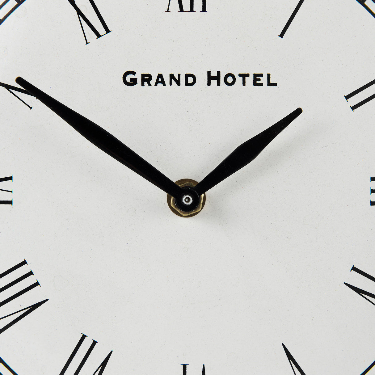 Harriet White/Bronze Metal Table Clock from Mercana - Luna Furniture