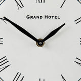 Harriet White/Bronze Metal Table Clock from Mercana - Luna Furniture