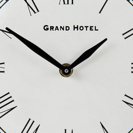 Harriet White/Bronze Metal Table Clock from Mercana - Luna Furniture