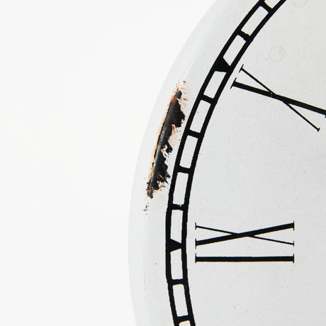 Harriet White/Bronze Metal Table Clock from Mercana - Luna Furniture