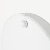 Harriet White/Bronze Metal Table Clock from Mercana - Luna Furniture