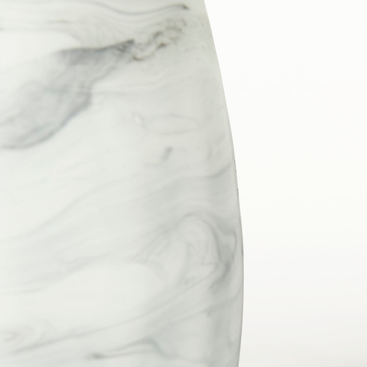 Volta I Short Gray Cream Glass Abstract Pattern Vase from Mercana - Luna Furniture