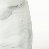 Volta I Short Gray Cream Glass Abstract Pattern Vase from Mercana - Luna Furniture