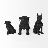 Cadence 4L x 5W Black Resin Pug Dog from Mercana - Luna Furniture