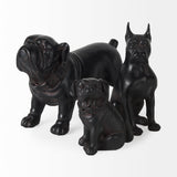 Cadence 4L x 5W Black Resin Pug Dog from Mercana - Luna Furniture