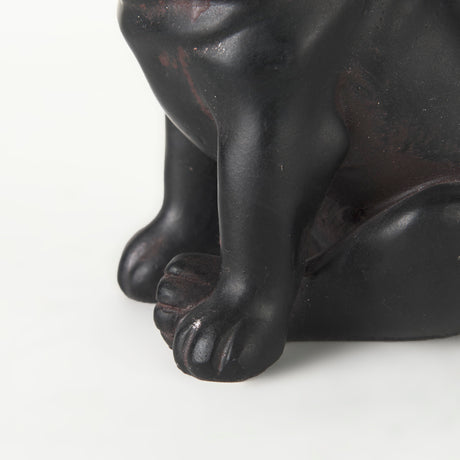 Cadence 4L x 5W Black Resin Pug Dog from Mercana - Luna Furniture