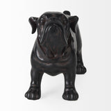 Hugo 5L x 13W Black Resin Bulldog from Mercana - Luna Furniture