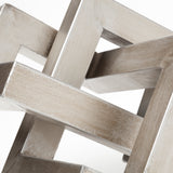Link Small Silver Metal Sculpture Decorative Object from Mercana - Luna Furniture