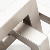 Link Small Silver Metal Sculpture Decorative Object from Mercana - Luna Furniture