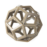 Geom 7.1L x 7.1W x 7.1H Tan Ceramic Geometric Object from Mercana - Luna Furniture
