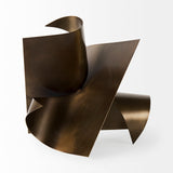 Francesca 18.1L x 18.1W x 18.1H Antique Gold Metal Sculptural Decorative Object from Mercana - Luna Furniture
