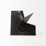 Francesca 11.8L x 11.8W x 11.8H Black Metal Sculptural Decorative Object from Mercana - Luna Furniture