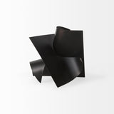 Francesca 11.8L x 11.8W x 11.8H Black Metal Sculptural Decorative Object from Mercana - Luna Furniture