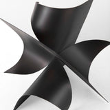 Francesca 11.8L x 11.8W x 11.8H Black Metal Sculptural Decorative Object from Mercana - Luna Furniture