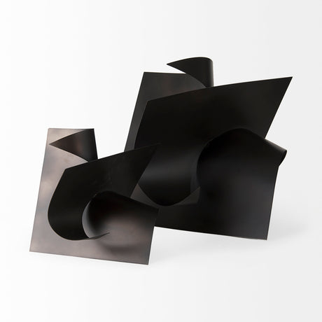 Francesca 18.1L x 18.1W x 18.1H Black Metal Sculptural Decorative Object from Mercana - Luna Furniture