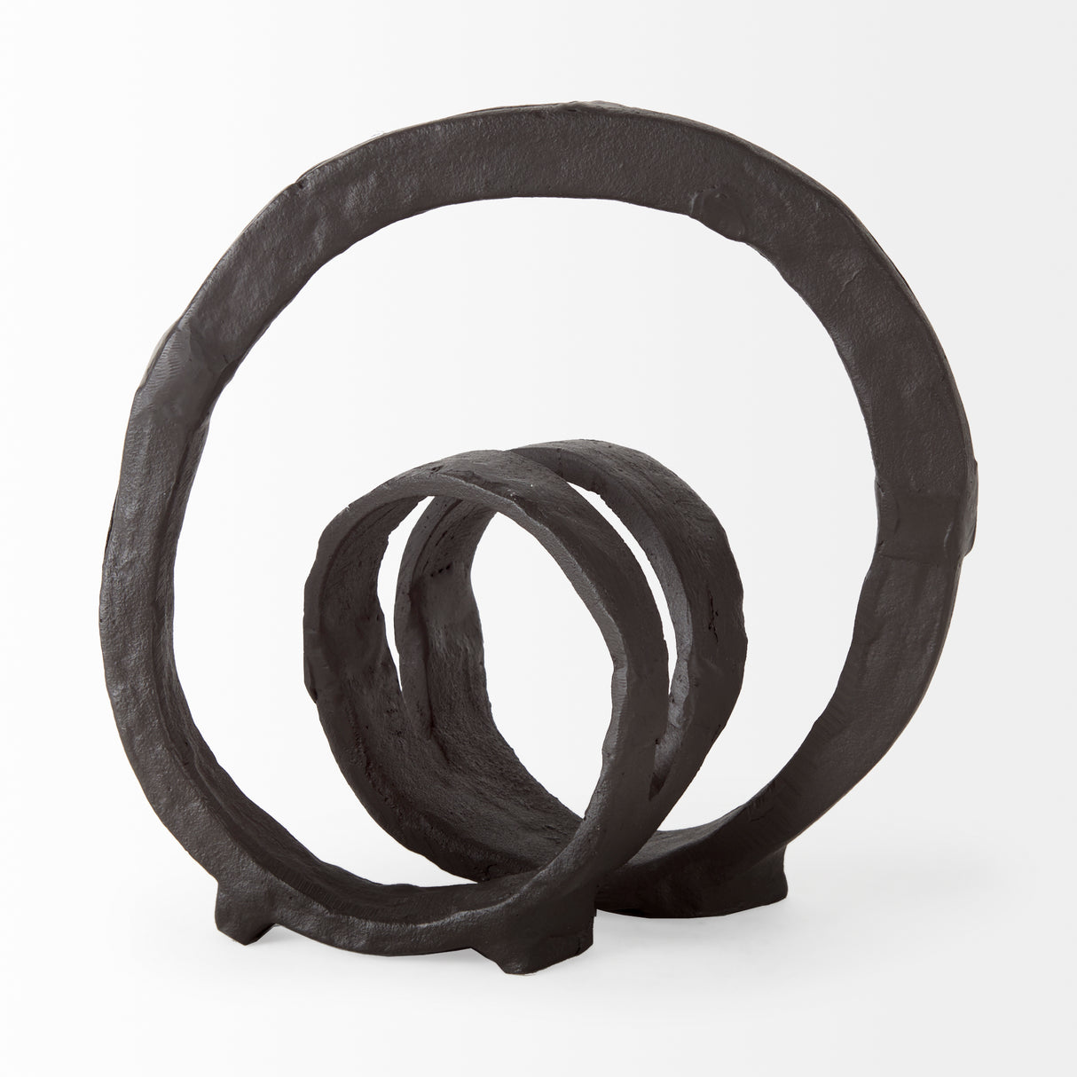 Stanislaw II Black Metal Infinite Ribbon Sculpture from Mercana - Luna Furniture