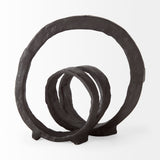 Stanislaw II Black Metal Infinite Ribbon Sculpture from Mercana - Luna Furniture