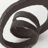 Stanislaw II Black Metal Infinite Ribbon Sculpture from Mercana - Luna Furniture