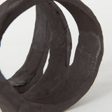 Stanislaw II Black Metal Infinite Ribbon Sculpture from Mercana - Luna Furniture