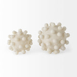 Malo 4.7L x 4.7W x 4.7H Cream Resin Small Sphere Decorative Object from Mercana - Luna Furniture