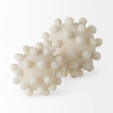 Malo 4.7L x 4.7W x 4.7H Cream Resin Small Sphere Decorative Object from Mercana - Luna Furniture