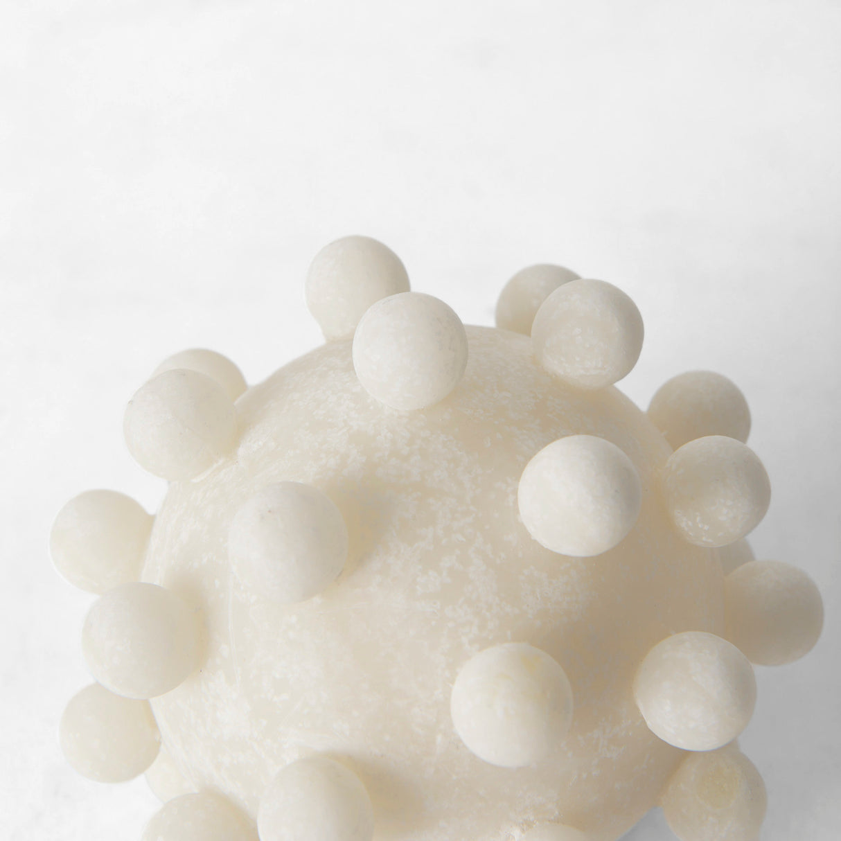 Malo 4.7L x 4.7W x 4.7H Cream Resin Small Sphere Decorative Object from Mercana - Luna Furniture