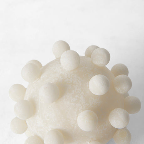 Malo 4.7L x 4.7W x 4.7H Cream Resin Small Sphere Decorative Object from Mercana - Luna Furniture