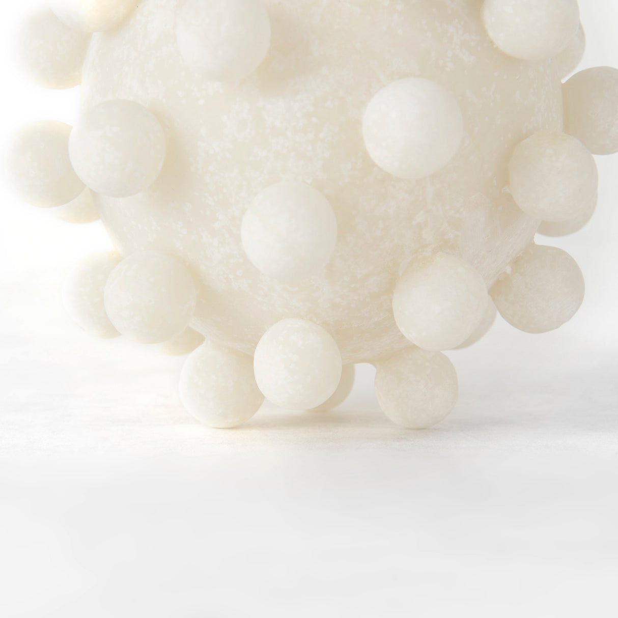 Malo 4.7L x 4.7W x 4.7H Cream Resin Small Sphere Decorative Object from Mercana - Luna Furniture