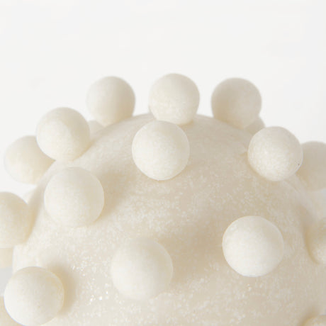 Malo 5.9L x 5.9W x 5.9H Cream Resin Large Sphere Decorative Object from Mercana - Luna Furniture