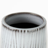 Tanami I Tall Dark Brown/White Ceramic Vase from Mercana - Luna Furniture