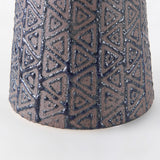Sefina I Small Brown/Black Patterned Ceramic Vase from Mercana - Luna Furniture