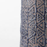 Sefina II Medium Brown/Black Patterned Ceramic Vase from Mercana - Luna Furniture