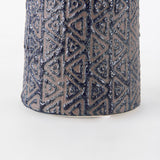 Sefina II Medium Brown/Black Patterned Ceramic Vase from Mercana - Luna Furniture