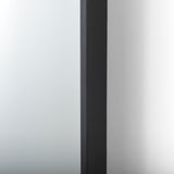 Cora 24.0L x 3.9W x 40.0H Black Metal Frame W/ Brown Wooden Shelf Arched Wall Mirror from Mercana - Luna Furniture