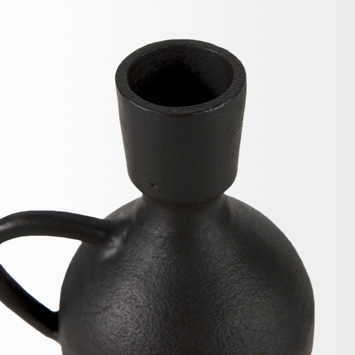 Cyrus Black Spherical Vase W/ Flute Decorative Object from Mercana - Luna Furniture