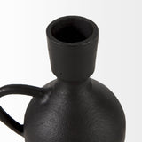 Cyrus Black Spherical Vase W/ Flute Decorative Object from Mercana - Luna Furniture