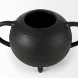 Cyrus Black Spherical Vase Decorative Object from Mercana - Luna Furniture