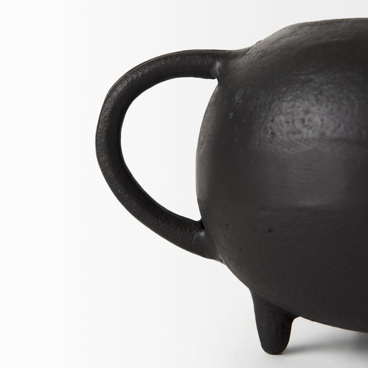 Cyrus Black Spherical Vase Decorative Object from Mercana - Luna Furniture