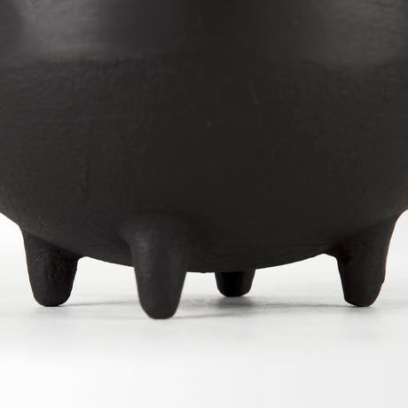 Cyrus Black Spherical Vase Decorative Object from Mercana - Luna Furniture