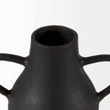 Cyrus Black Two handled Vase Decorative Object from Mercana - Luna Furniture