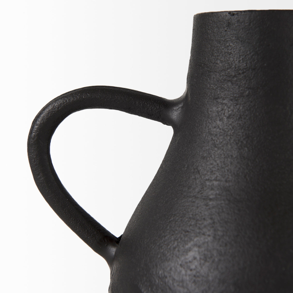 Cyrus Black Two handled Vase Decorative Object from Mercana - Luna Furniture