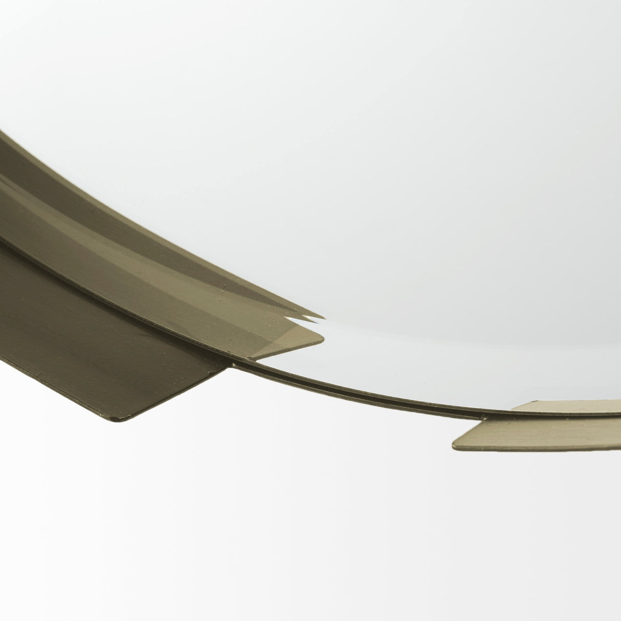 Adrianna 24.4" Gold Metal Round Mirror from Mercana - Luna Furniture
