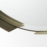 Adrianna 24.4" Gold Metal Round Mirror from Mercana - Luna Furniture