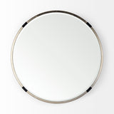 Melissa 23" Small Round Gold Metal Wall Mirror from Mercana - Luna Furniture