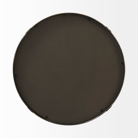 Melissa 23" Small Round Gold Metal Wall Mirror from Mercana - Luna Furniture