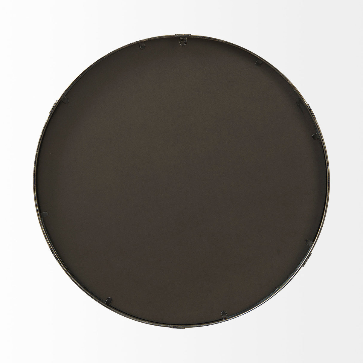 Melissa 28.5" Medium Round Gold Metal Wall Mirror from Mercana - Luna Furniture