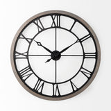 Mething Gray 31.5" Large Farmhouse Wall Clock from Mercana - Luna Furniture