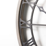 Mething Gray 31.5" Large Farmhouse Wall Clock from Mercana - Luna Furniture