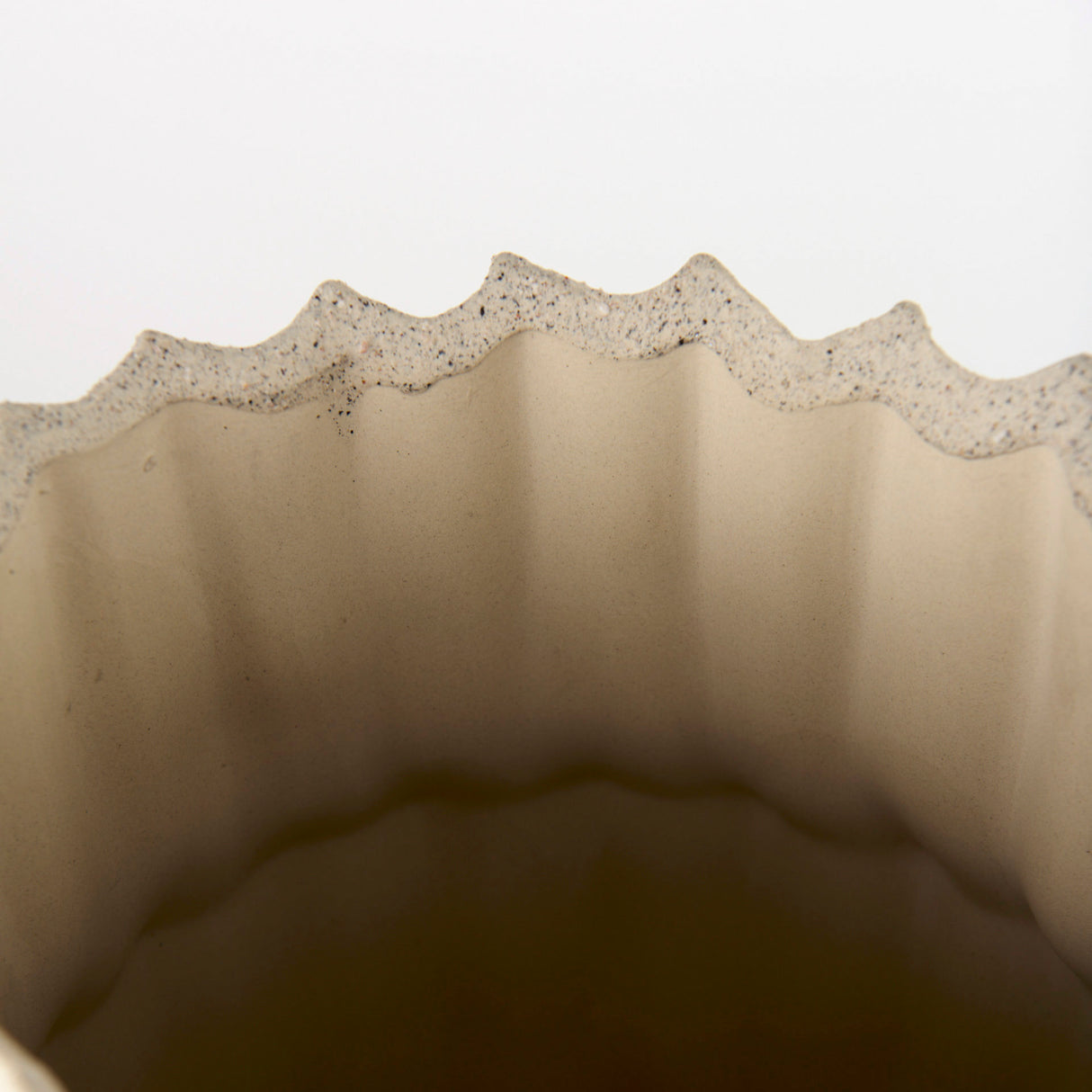 Cardon 14.4H Cream Ceramic Vase from Mercana - Luna Furniture